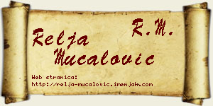 Relja Mučalović vizit kartica